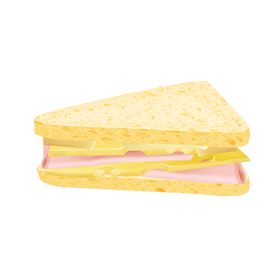 Club sandwich jambon et beurre au sel de Guérande