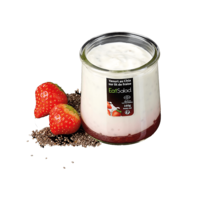 Chia en aardbeien yoghurt